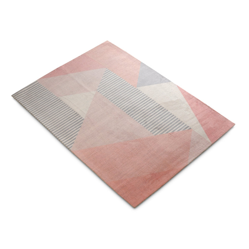 Boucher Geometric Blush/Gray Area Rug AllModern